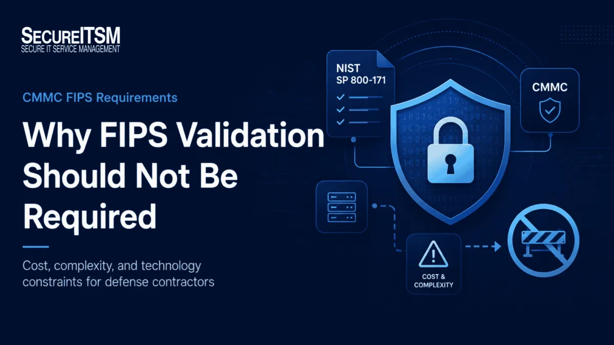CMMC FIPS Requirements Why FIPS Validation Should Not Be Required