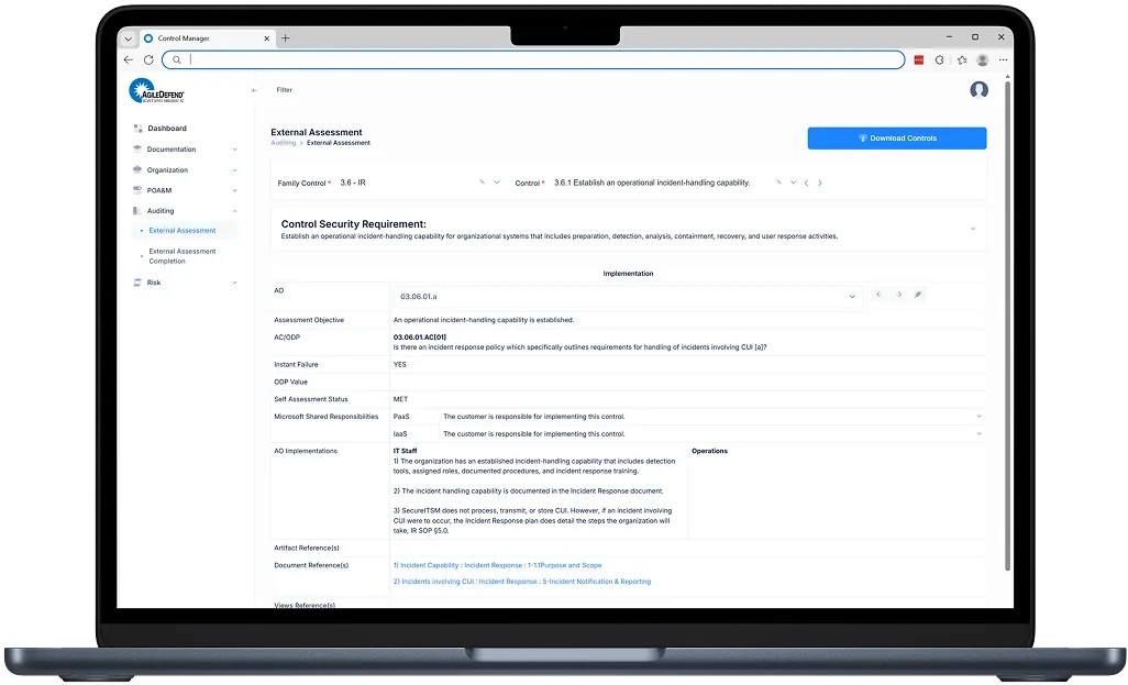 Specific functtionality converted
